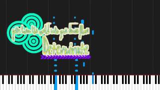 How to play Determinate by Lemonade Mouth on Piano Sheet Music [upl. by Reyam151]