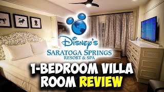 Disneys Saratoga Springs Resort amp Spa  OneBedroom Villa Room Review [upl. by Celestia502]