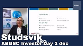 Studsvik  ABGSC Investor Day 2 Dec 2020 [upl. by Delainey]