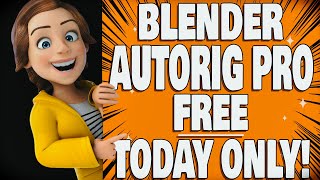 Get Blender AutoRig Pro FREE   TODAY ONLY [upl. by Refinaj781]