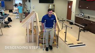 Gait amp Stair Training with Crutches  MF [upl. by Enimsay]