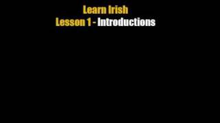 Learn Irish  Lesson 1 Introductions [upl. by Aicital355]