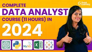 Data Analyst Full Course in 11hrs  Data Analyst Roadmap in 2024 [upl. by Anayeek664]