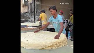 Biggest Manda Roti Making  Ulta Tawa Roti  Street Roll amp Samosa Patti Making  Rumali Matka Roti [upl. by Ainoloppa164]