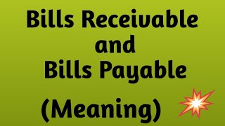 Bills Receivable and Bills Payable l Full Basic Concept [upl. by Otis]