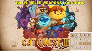 Cat quest 3 walkthrough  All 17 melee weapon locations [upl. by Blen]