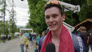 Felix Engelhardt  Interview at the finish  Stage 8  Tour de Suisse 2024 [upl. by Ross]