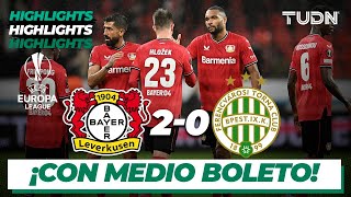 Highlights  Bayer Leverkusen 20 Ferencvaros  UEFA Europa League 2223  TUDN [upl. by Aseela]