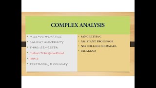 complex analysis mobius transformations Part3 [upl. by Nimzzaj723]