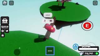 BONK Gameplay  Slap Battles  ROBLOX [upl. by Lucchesi401]