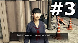 Middle School Girl Underwear Side Quest  Yakuza 0 Gameplay 3 [upl. by Silsbye787]