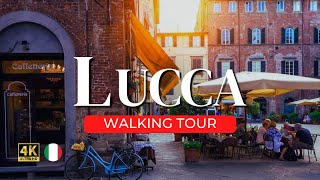 🇮🇹LUCCA ITALY Walking Tour  Tuscanys Best Kept Secret 4k [upl. by Gorden783]