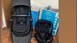 MaxiCosi Zelia Stroller with MaxiCosi Mico 12 Lx Carseat with base [upl. by Kei624]