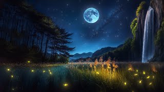 Moonlit Sleep Music 🌙 Ultimate Relaxation – Peaceful Countryside Crickets to Soothe Anxiety [upl. by Dody]