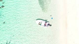 Drone overview of Mer Island community front beach area🌴🌊 [upl. by Dalohcin878]