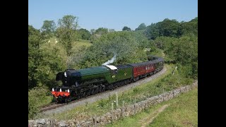 60103 Flying Scotsman with the Royal train Darnholme NYMR [upl. by Aubrie665]