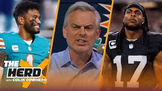 Davante Adams trade rumors Surprised Dolphins struggle without Tua Tagovailoa  NFL  THE HERD [upl. by Anderer]