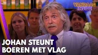 Johan steunt de boeren Ik heb inmiddels 10 vlaggen  VANDAAG INSIDE [upl. by Aderf]