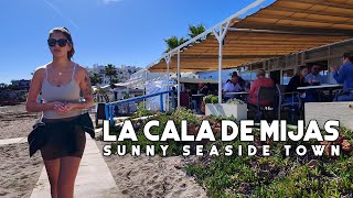 La Cala de Mijas Spain Sunny Seaside Town February 2024 Update  Costa del Sol  Málaga 4K [upl. by Areit708]