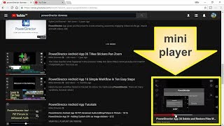 YouTube Desktop Mini Player NEW for March 2018 Demo [upl. by Olegnaleahcim]