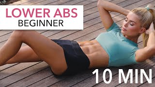 10 MIN LOWER AB WORKOUT  Beginner with Medium Options I Pamela Reif [upl. by Otit390]