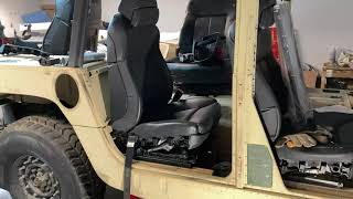 BMW seat into Humvee rear seat fitting [upl. by Skricki210]