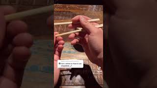 Use Chopsticks In 44 Seconds  EASY  LIFEHACK [upl. by Eldoria]