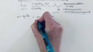 Oxymercurationdemercuration of an alkene [upl. by Aihsenod]