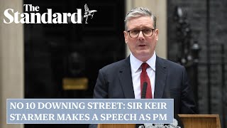 LIVE No 10 Downing Street Sir Keir Starmer makes a speech as PM [upl. by Asen]