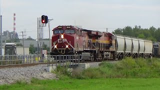 CPKC 760 meets 181 and 261 at Bettendorf IA September 5 2024 [upl. by Yrffoeg]