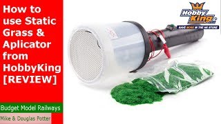 How to use a Budget Static Grass amp Aplicator from HobbyKing REVIEW [upl. by Annasus752]