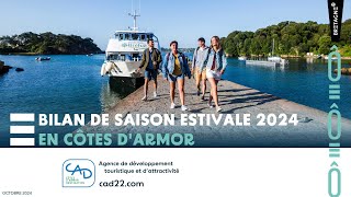 Observatoire du Tourisme  Bilan de la saison estivale 2024 en Côtes d’Armor [upl. by Marcela254]