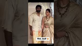 Vignesh Shivan ❤️ Nayana thara ❤️couplejodi💕youtubeshorts [upl. by Ahsimac]