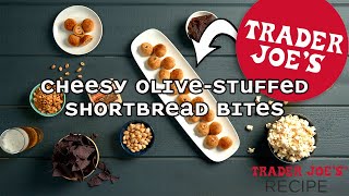 Cheesy OliveStuffed Shortbread Bites  Easy Trader Joe’s Appetizer Recipe [upl. by Janeva]