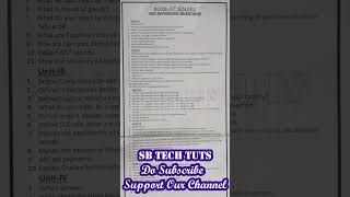 DEGREE BCOM GST IMPORTANT QUESTIONS  OU  sbtechtuts shorts shortvideo viralshorts viralvideo [upl. by Drofyar]