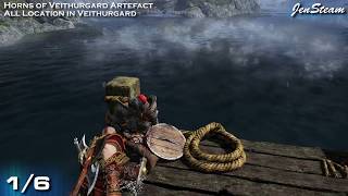 God of War All Artifacts in Veithurgard Region Horns of Veithurgard [upl. by Nnaylime]