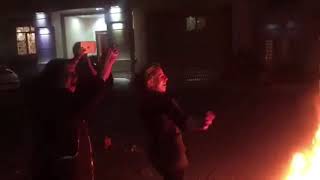 IRAN TEHRAN THROWING THE HIJAB INTO FIRE CHARSHANBE SOORI [upl. by Elayor]