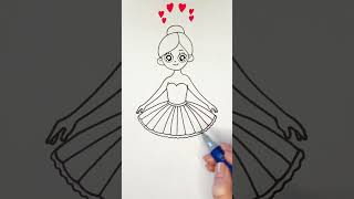 Draw a Beautiful Ballerina Easy and Fun [upl. by Geraint]