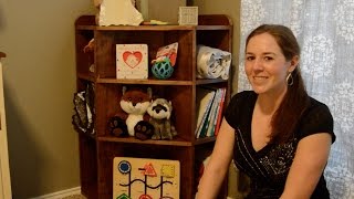 DIY Corner Nursery Bookshelf [upl. by Freedman362]