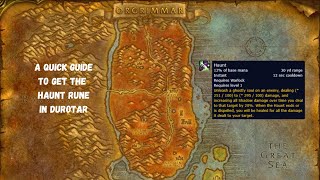 Season of Discovery Durotar Warlock Haunt Rune Guide [upl. by Ealasaid]