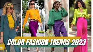 Fashion Color Trends Fall 2023 amp Winter 2024  Color Fashion Trends  Pantone Colors of the season [upl. by Annohsak]