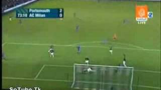 Portsmouth vs Milan 22 Highlights UEFA Cup [upl. by Akirahc]