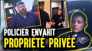 Un Agent de Police Sintroduit sur une Propriété Privée – Déclenche une Confrontation Incroyable [upl. by Rehtul662]