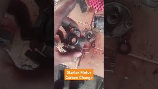 Starter motor carbon amp Solenoid change automobile automechanic carpart mechanic starter motor [upl. by Hentrich55]