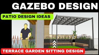 Modern Rooftop Gazebo Design  Patio Design Ideas  Backyard Gazebo Ideas  Pergola Design91Homes [upl. by Haze502]