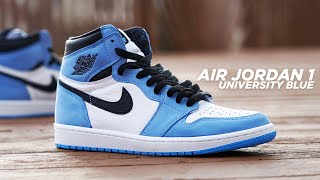 Air Jordan 1 UNIVERSITY BLUE UNC 2021 Review amp On Feet [upl. by Bratton551]