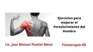 Ejercicios para mejorar el Fortalecimiento del Hombro  FisioterapiaRD [upl. by Wye501]