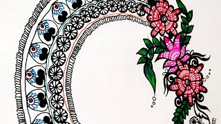 MANDALA FLOWER ART 🎨🖌️shortsviral mandalarts flowers colouringart circleartPradnyamaral1606 [upl. by Klinges]