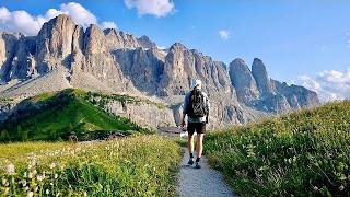 Solo Hiking 50 Miles on Alta Via 2 Dolomites Italy [upl. by Tomaso]