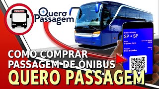 COMO COMPRAR PASSAGEM DE ÔNIBUS PELA INTERNET  QUERO PASSAGEM [upl. by Notecnirp]